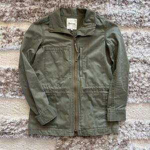 Madewell Utility Jacket in Olive Green
